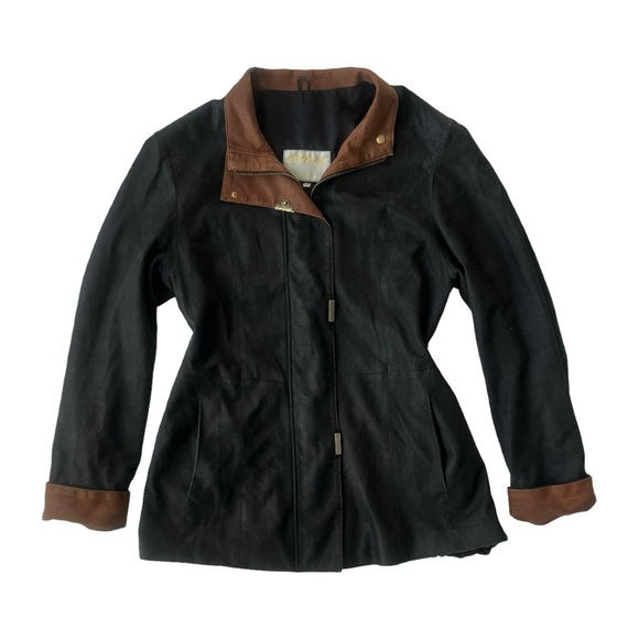 Stunning Structural Adam Leather Jacket Made in Italy Size 44 - Picture 7 of 8